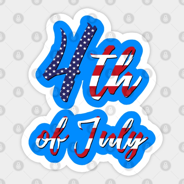 4th of July American Flag Sticker by Scar